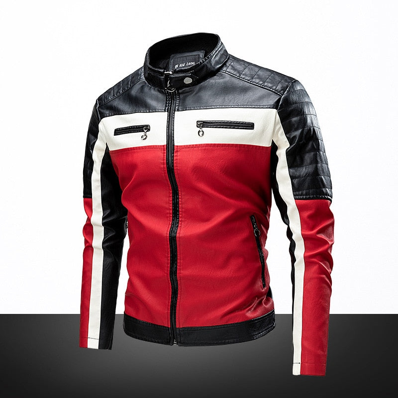 Faux Leather Biker Jacket