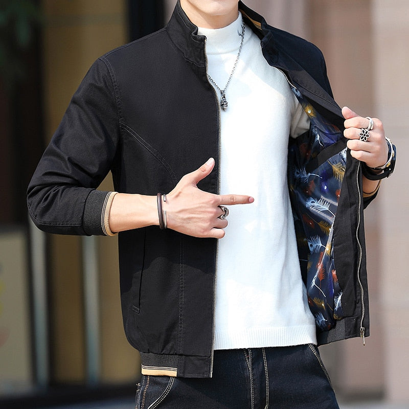 Standing Collar Bomber Jacket