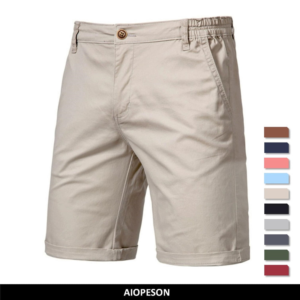 100% Cotton Solid Shorts
