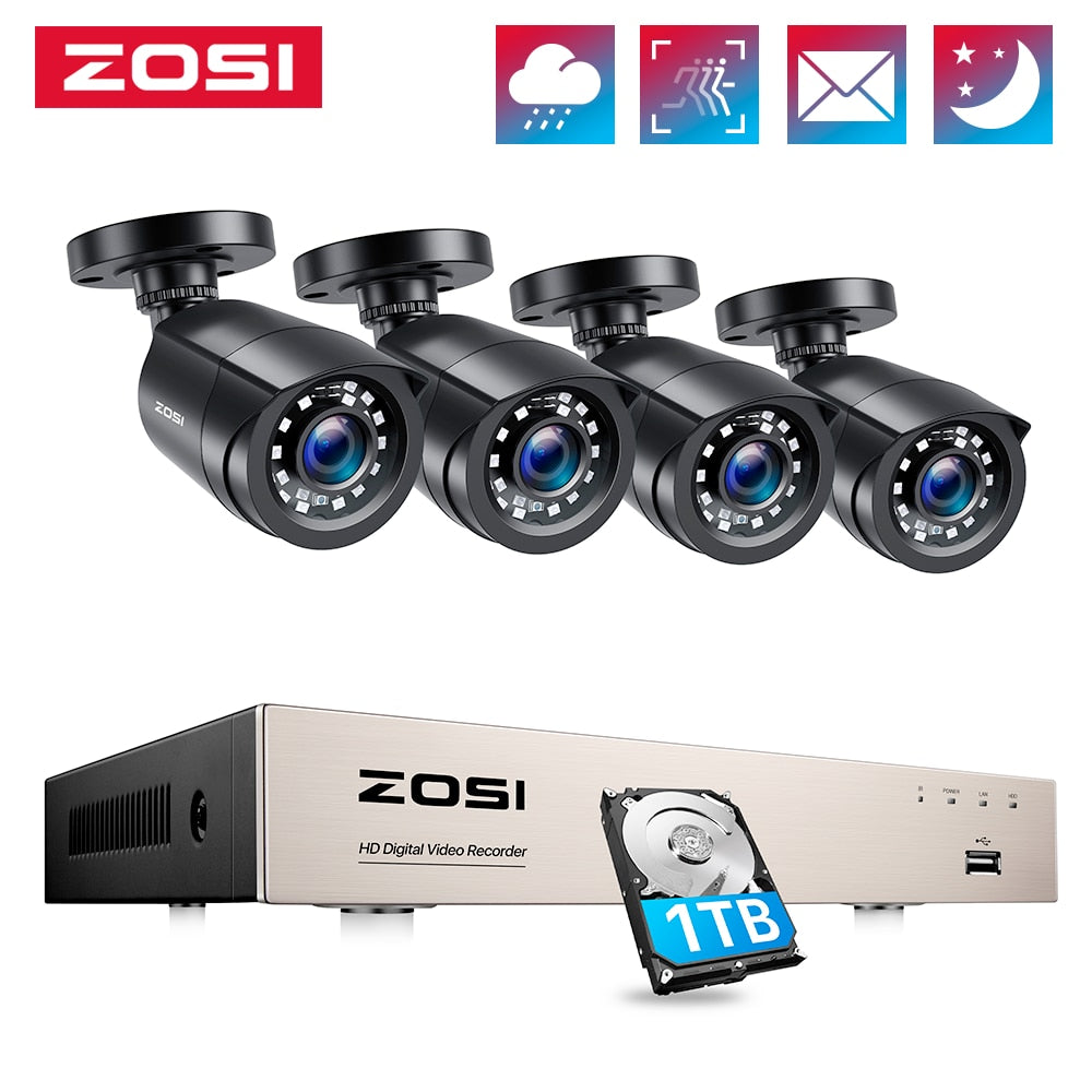 ZOSI 8CH 1080P CCTV Outdoor System