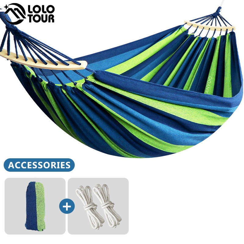 250*150cm 2 Person Canvas Hammock