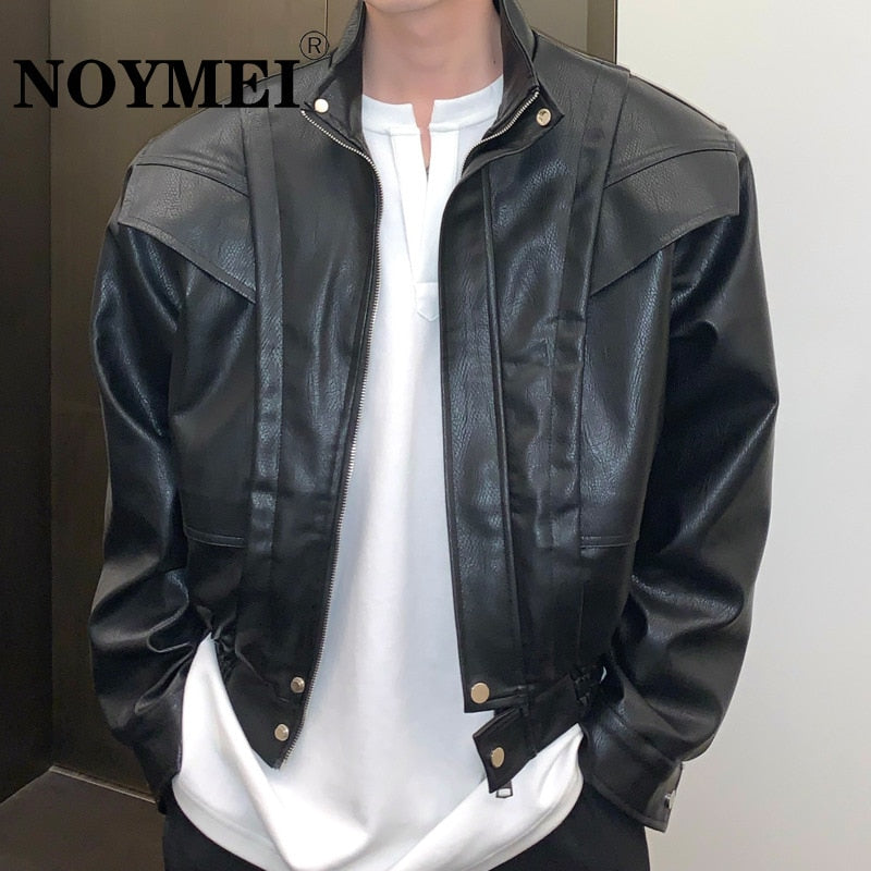 Faux Leather Thriller Jacket