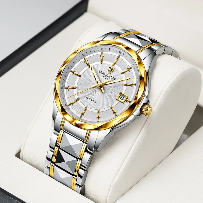 LIGE Sapphire Glass Automatic Watch