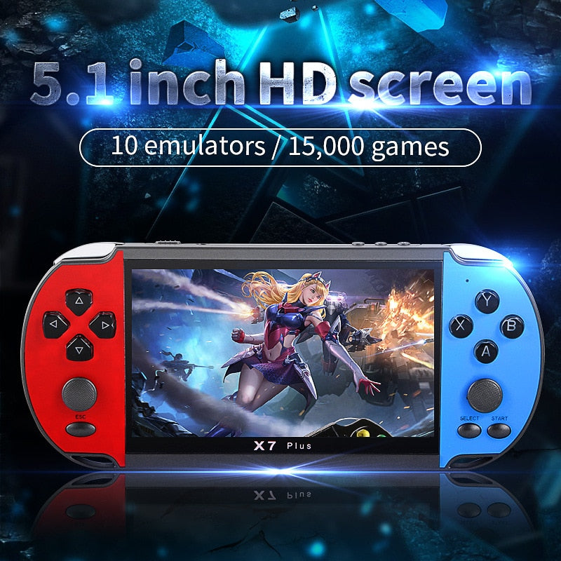 X7Plus Handheld Game Console with 5.1 inch Screen