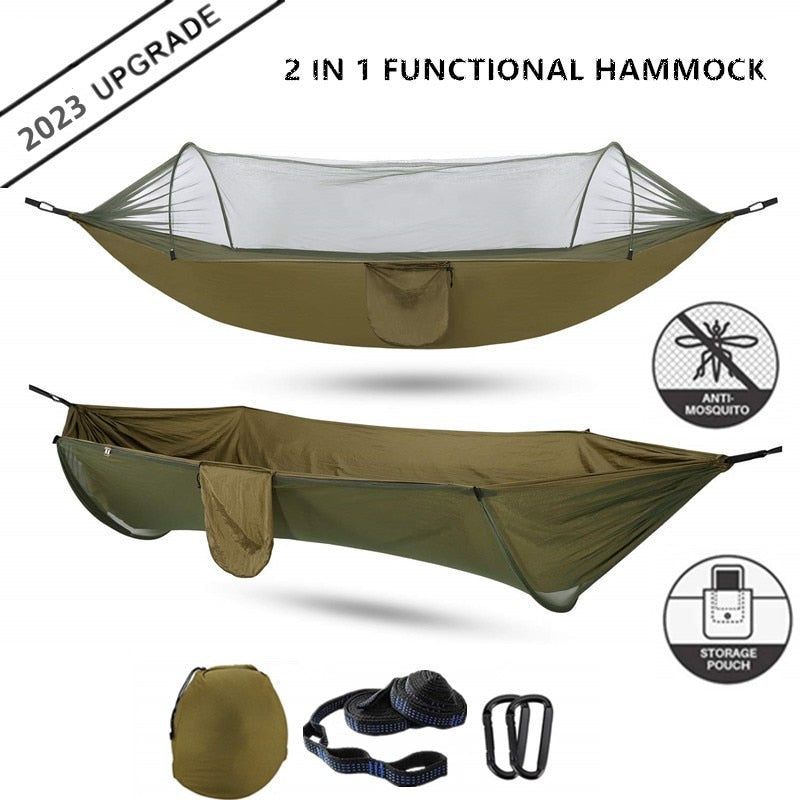 Pop-up Hammock with Mosquito Net