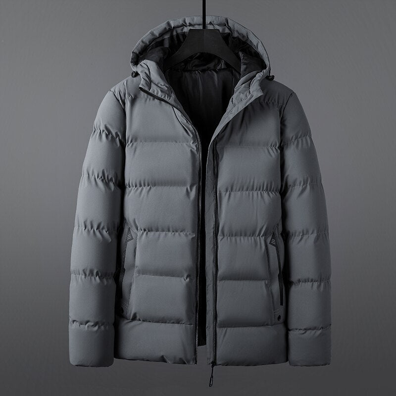 Mens Warm Hooded Parka