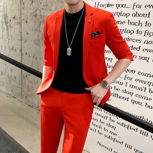 Half Sleeve Spring Suit