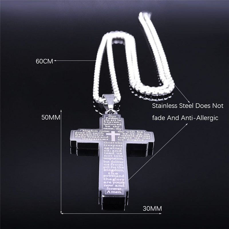 Bible Cross Necklace