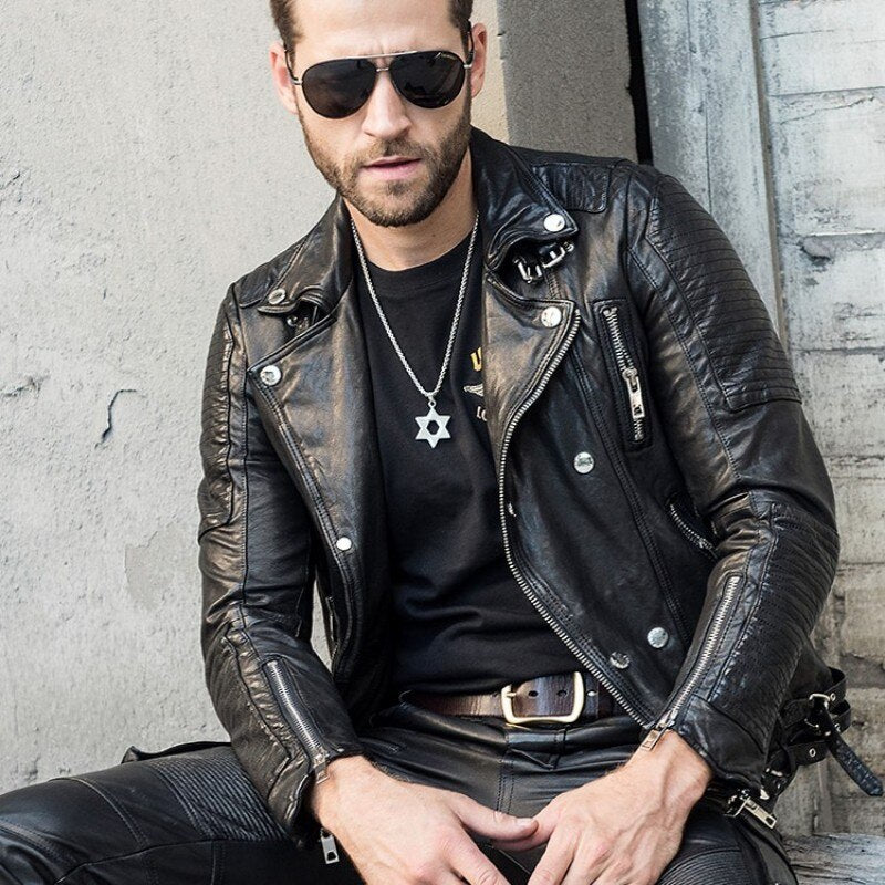 Luxury Slim Genuine Leather Jacket