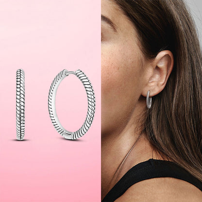 925 Silver Heart CZ Earrings