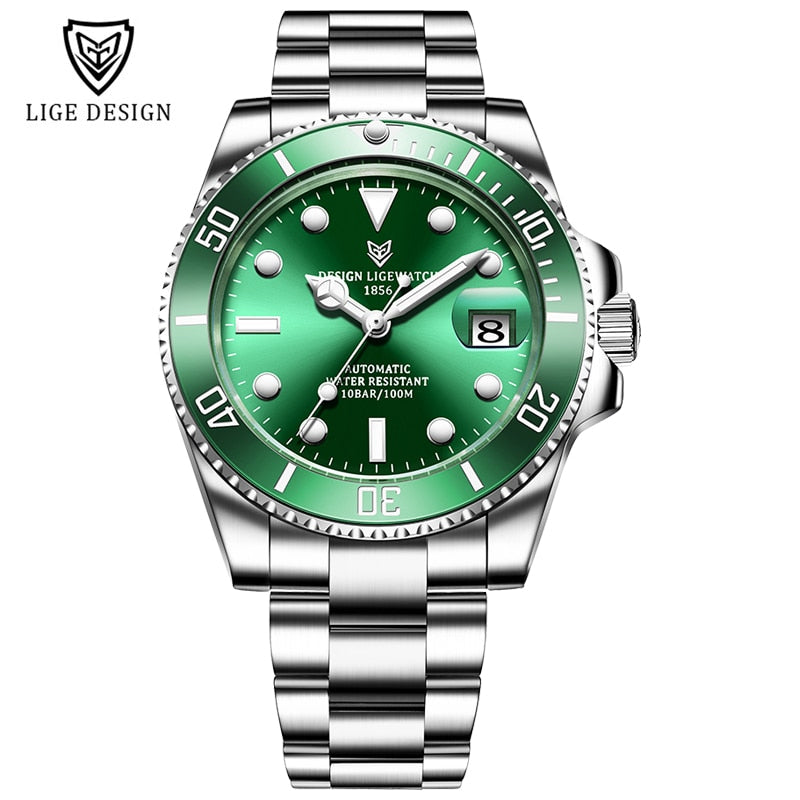 2023 LIGE Stainless Steel Watch