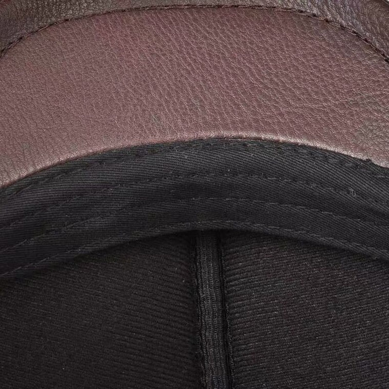 Leather WInter Beret