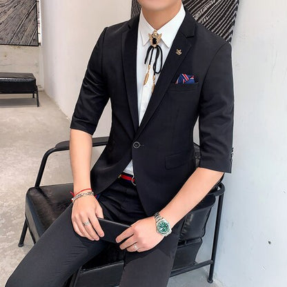 2 Piece Mid-Sleeve Suit