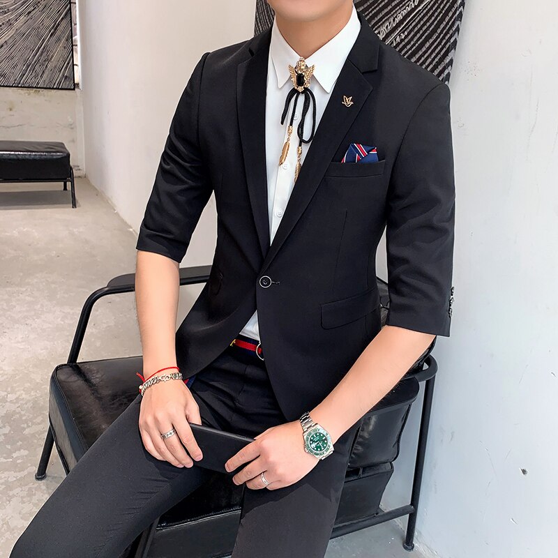 2 Piece Mid-Sleeve Suit