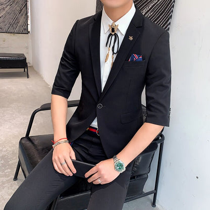 2 Piece Mid-Sleeve Suit