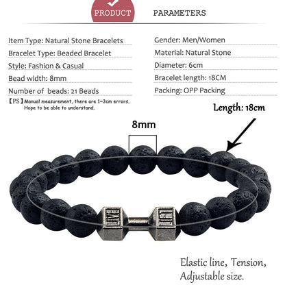 Natural Stone Beaded Bracelet