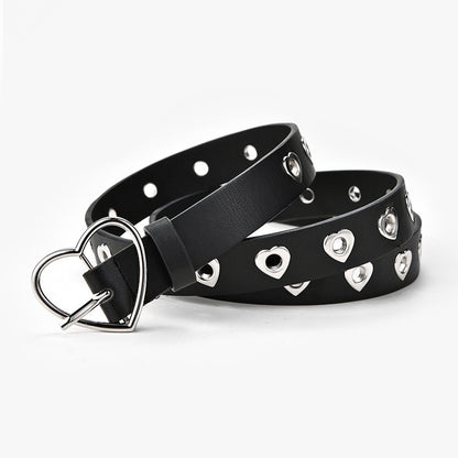 Leather Love Heart Belt
