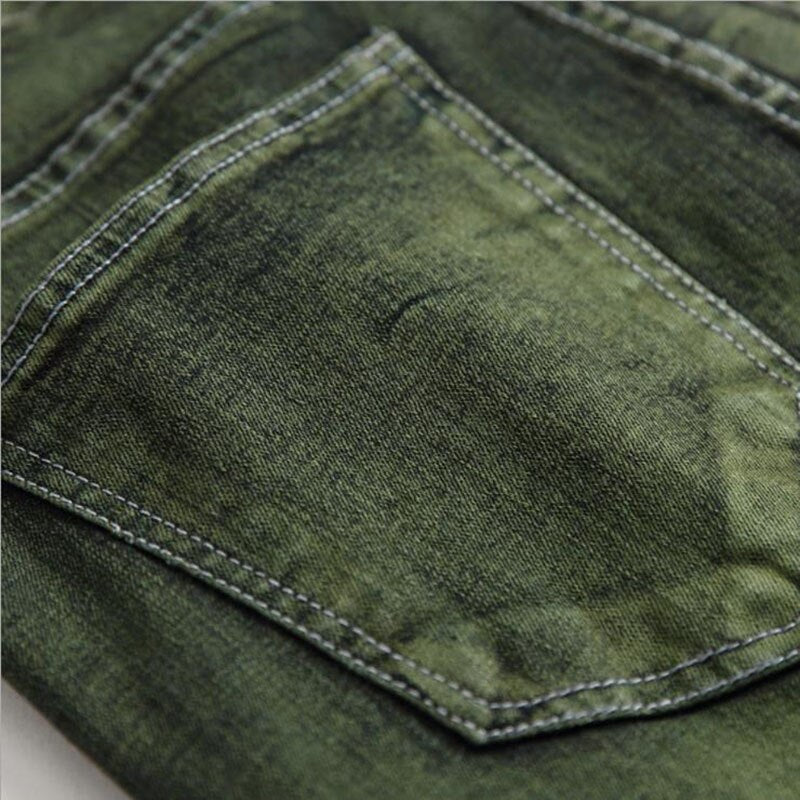 Straight Green Jeans