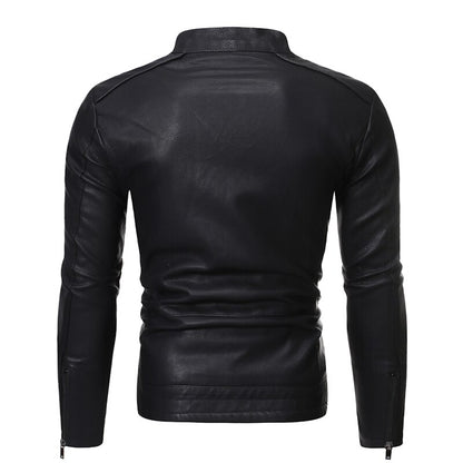 Casual Faux Leather Jacket