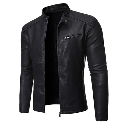 Casual Faux Leather Jacket