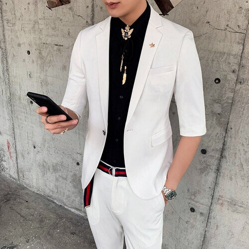 2 Piece Mid-Sleeve Suit