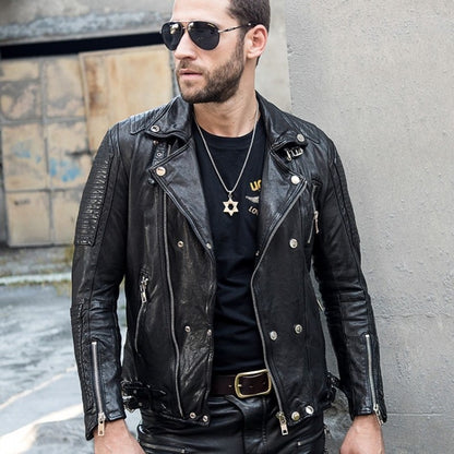 Luxury Slim Genuine Leather Jacket