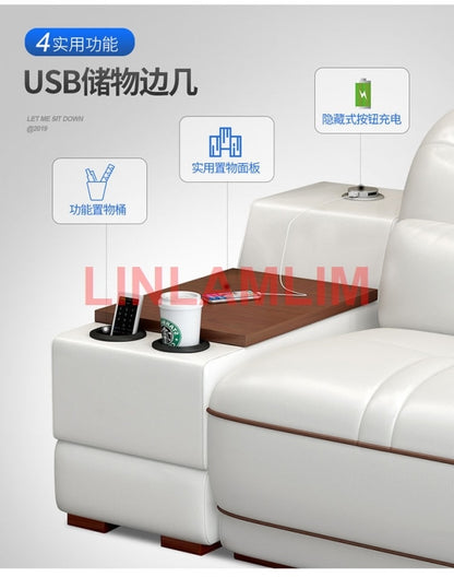 Manbas Genuine Leather Smart Sofa