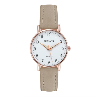 KZD Leather Strap Watch