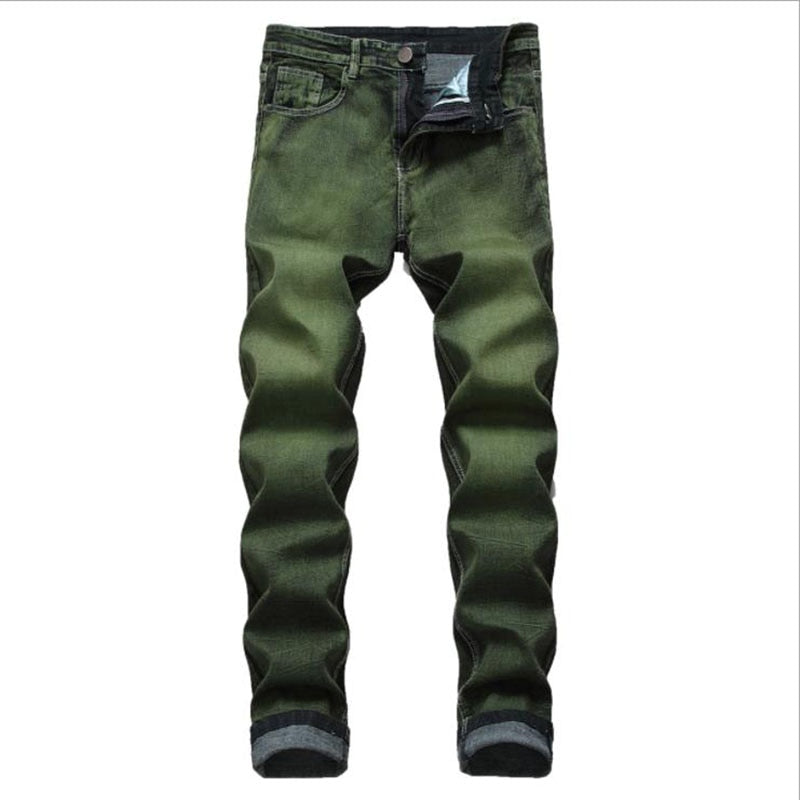 Straight Green Jeans