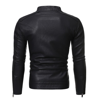 Korean Faux Leather Jacket