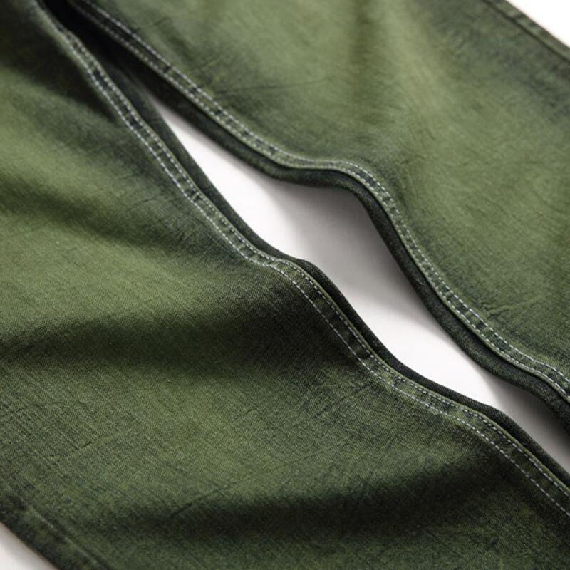 Straight Green Jeans
