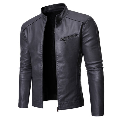 Casual Faux Leather Jacket