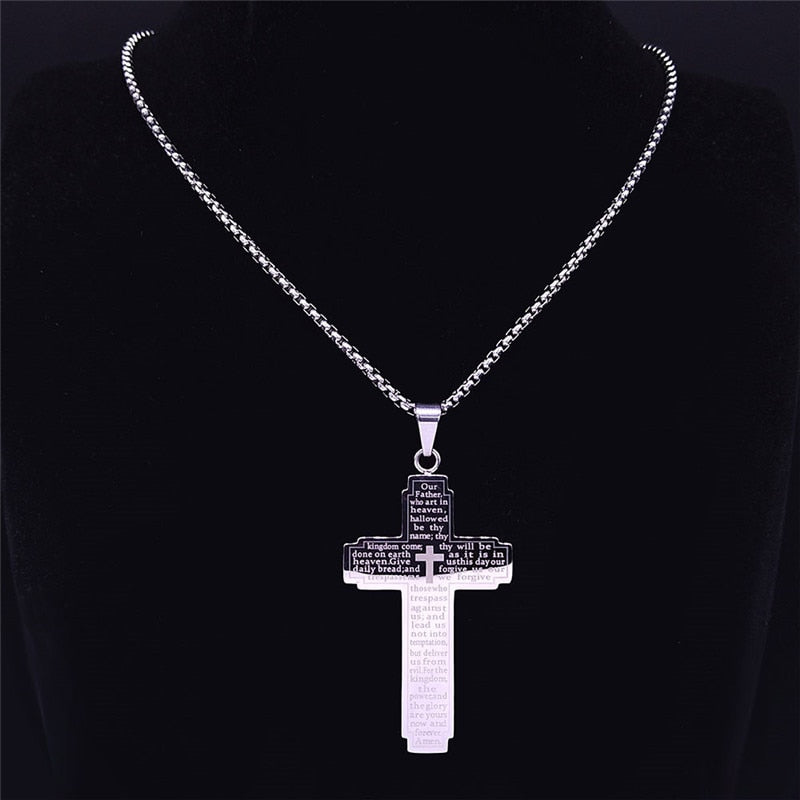 Bible Cross Necklace