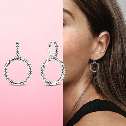 925 Silver Heart CZ Earrings