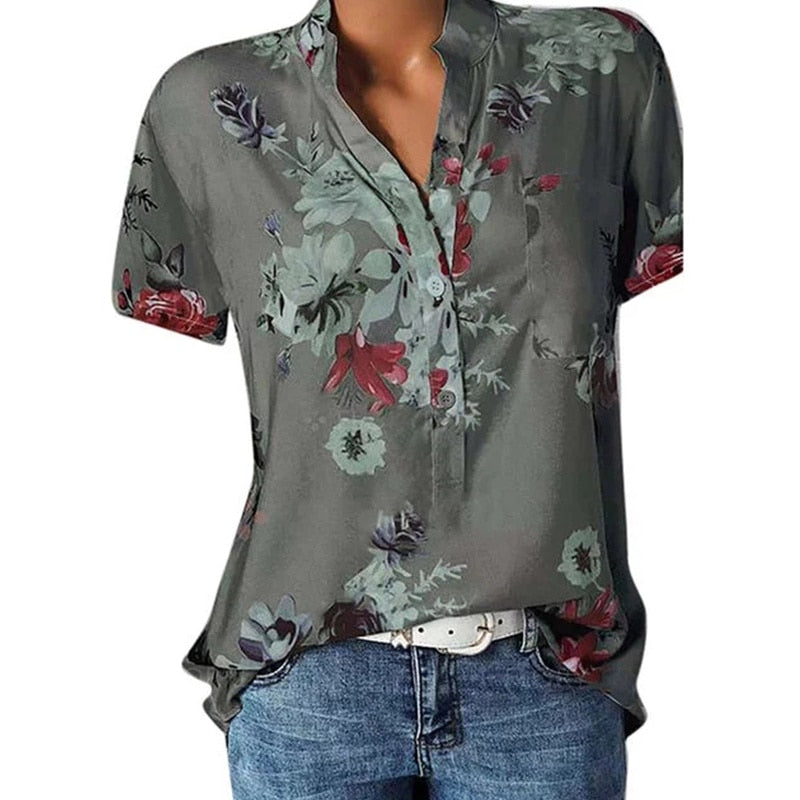 Floral Wrap Top
