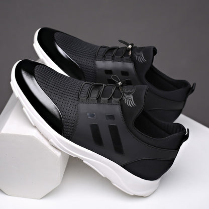 SCYUXING Black Leather Shoes