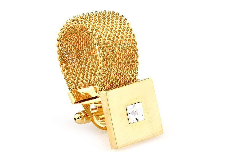 Gold Ribbon Cufflinks