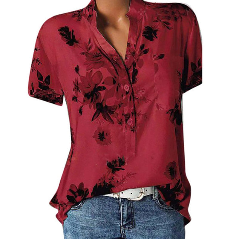 Floral Wrap Top