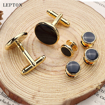 Black Enamel Cufflinks