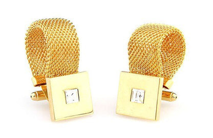 Gold Ribbon Cufflinks