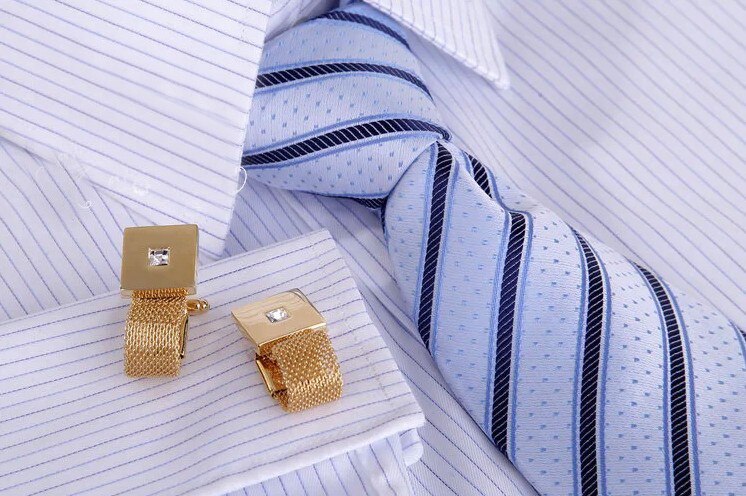 Gold Ribbon Cufflinks