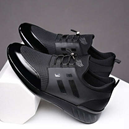 SCYUXING Black Leather Shoes