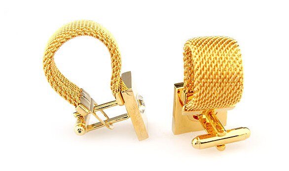 Gold Ribbon Cufflinks