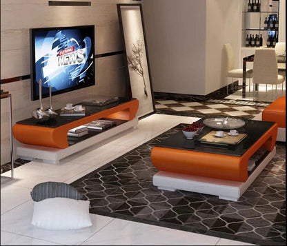 Modern Natural Glass TV Cabinet
