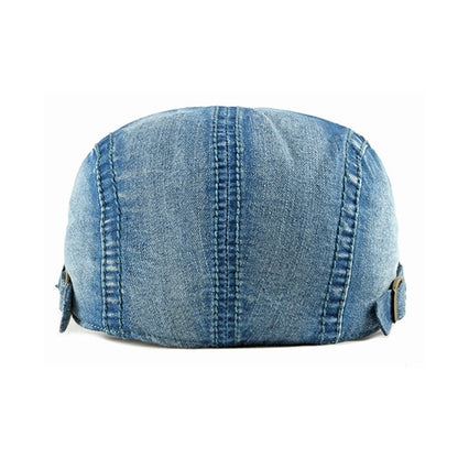 Simple Washed Denim Beret
