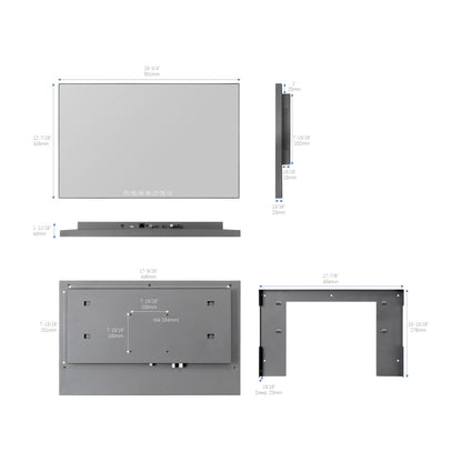 SOURIA 22 inch Touchscreen Mirror LED Bathroom TV
