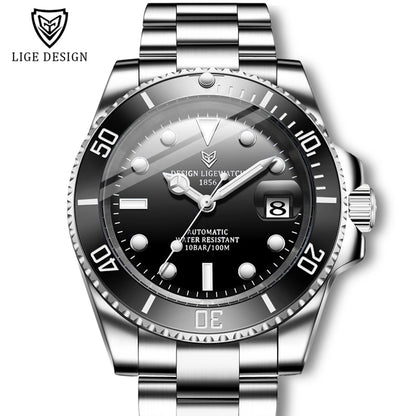 2023 LIGE Stainless Steel Watch