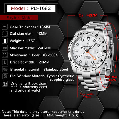 PAGANI GMT 42mm Watch