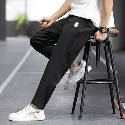 Straight-Cut Ankle Pants