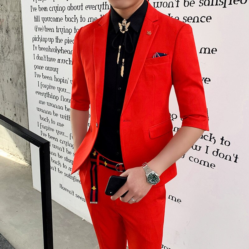 2 Piece Mid-Sleeve Suit